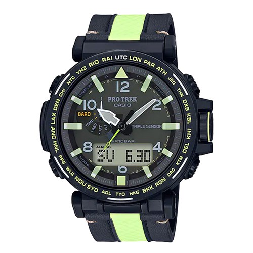 Đồng hồ CASIO PROTREK 51.5 mm Nam PRG-650YL-3DR Màu Đen - Xanh lá