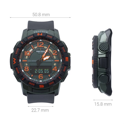 Đồng hồ CASIO PROTREK 50.8 mm Nam PRT-B50FE-3DR Màu Đen