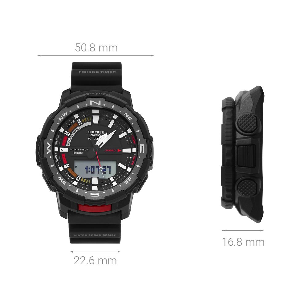 Đồng hồ CASIO PROTREK 50.8 mm Nam PRT-B70-1DR - 7