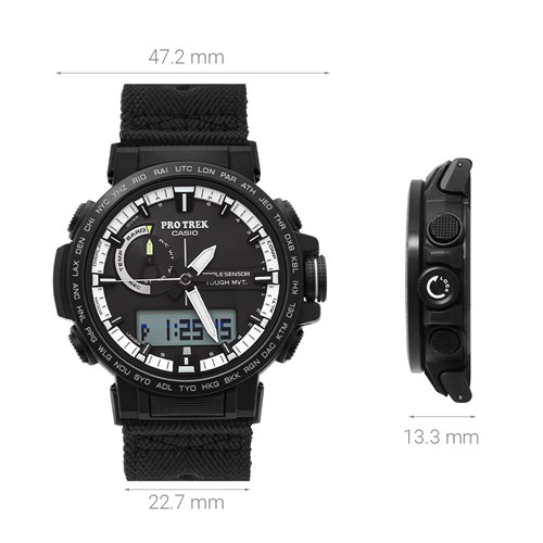 Đồng hồ CASIO PROTREK 47.2 mm Nam PRW-60YBM-1ADR Màu Đen