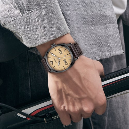 Đồng hồ Nakzen 45 mm Nam SL8013G-3 Màu Nâu