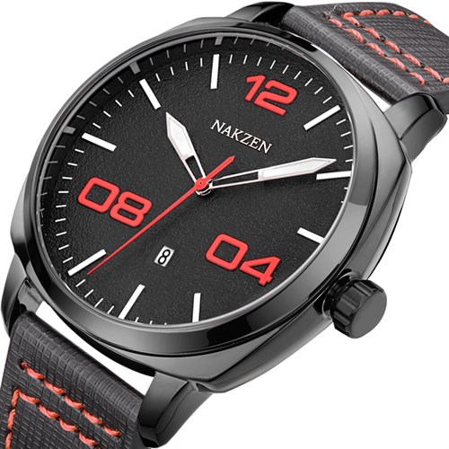 Đồng hồ Nakzen 45 mm Nam SL8013G-4 Màu Đen