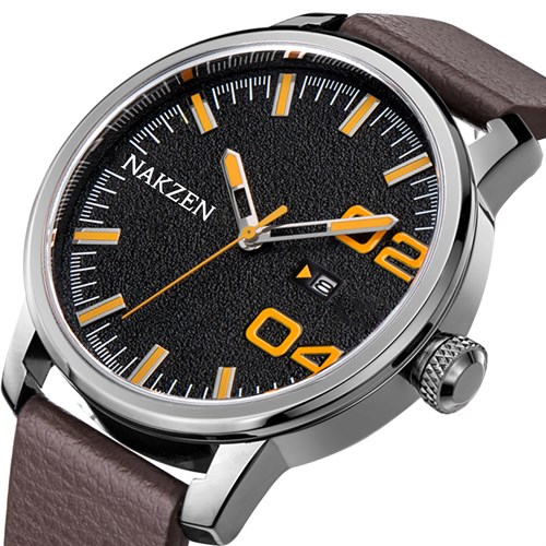 Đồng hồ Nakzen 46 mm Nam SL8022G-1N3 Màu Nâu