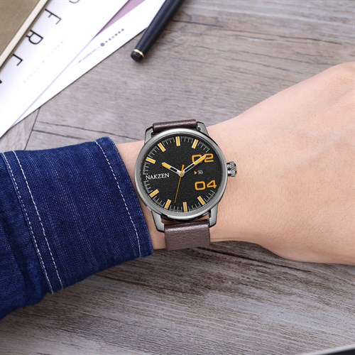 Đồng hồ Nakzen 46 mm Nam SL8022G-1N3 Màu Nâu