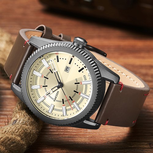 Đồng hồ Nakzen 47 mm Nam SL8168G-3 Màu Nâu