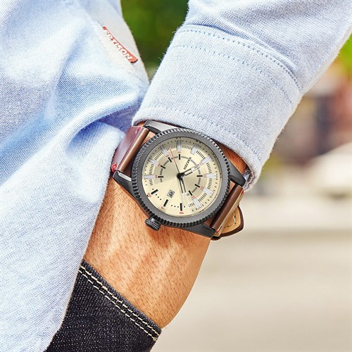 Đồng hồ Nakzen 47 mm Nam SL8168G-3 Màu Nâu