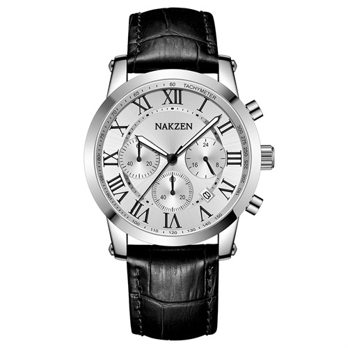 Đồng hồ Nakzen 42 mm Nam SL8415G-7 Màu Đen
