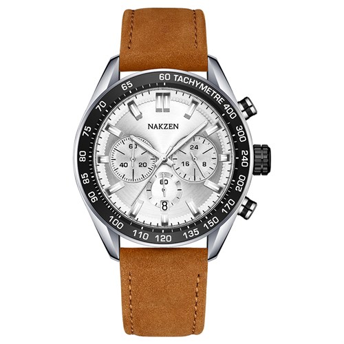 Đồng hồ Nakzen 43.8 mm Nam SL8403G-7 Màu Nâu
