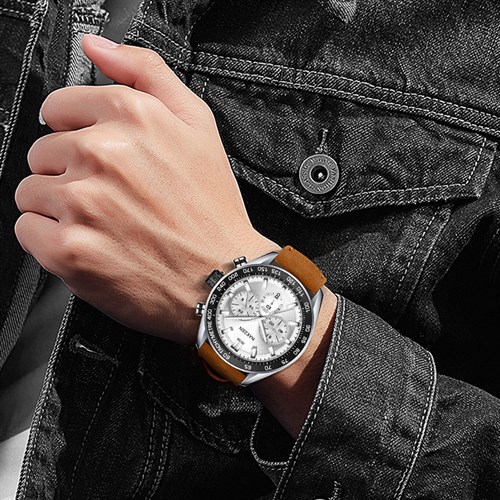 Đồng hồ Nakzen 43.8 mm Nam SL8403G-7 Màu Nâu