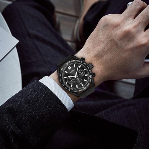 Đồng hồ Nakzen 43.8 mm Nam SL8403G-1 Màu Đen