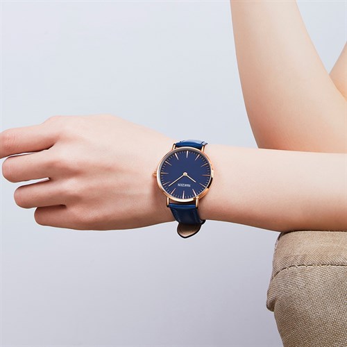 Đồng hồ Nakzen 38 mm Nữ SL8318LBE-2NR Màu Xanh Dương
