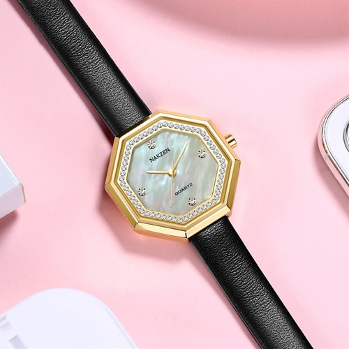 Đồng hồ Nakzen Hoa & Gió 29.8 mm Nữ SL8304LBK-7N3 Màu Đen