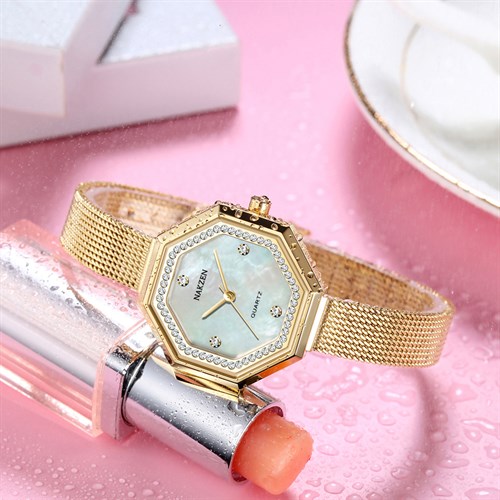 Đồng hồ Nakzen Hoa & Gió 29.8 mm Nữ SS8304LD-7N3 Màu Vàng