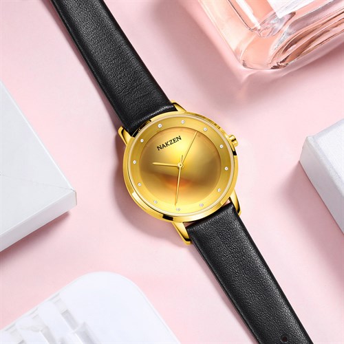 Đồng hồ Nakzen 34 mm Nữ SL8332LBK-3 Màu Đen