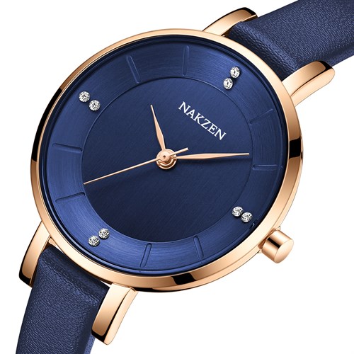 Đồng hồ Nakzen 34 mm Nữ SL8255LBE-2 Màu Xanh Dương