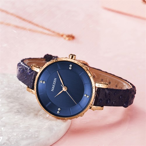 Đồng hồ Nakzen 34 mm Nữ SL8255LBE-2 Màu Xanh Dương