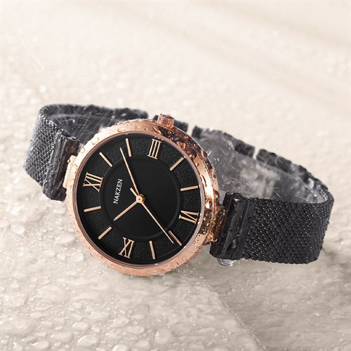 Đồng hồ Nakzen 33.7 mm Nữ SS8272LBK-1NR Màu Đen