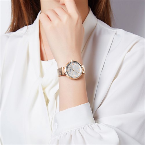 Đồng hồ Nakzen 33.7 mm Nữ SS8272LRE-7NR Màu Vàng Hồng