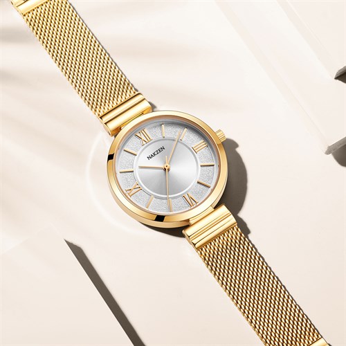 Đồng hồ Nakzen Hoa & Gió 33.7 mm Nữ SS8272LD-7N3 Màu Vàng