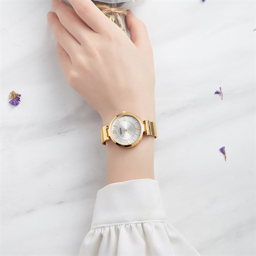 Đồng hồ Nakzen Hoa & Gió 33.7 mm Nữ SS8272LD-7N3 Màu Vàng