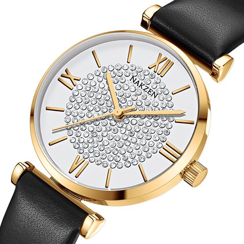Đồng hồ Nakzen 32 mm Nữ SL8334LBK-7N3 Màu Đen