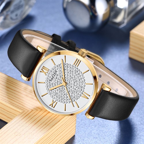 Đồng hồ Nakzen 32 mm Nữ SL8334LBK-7N3 Màu Đen