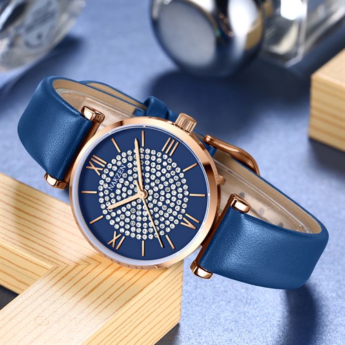 Đồng hồ Nakzen 32 mm Nữ SL8334LBE-2NR Màu Xanh Dương