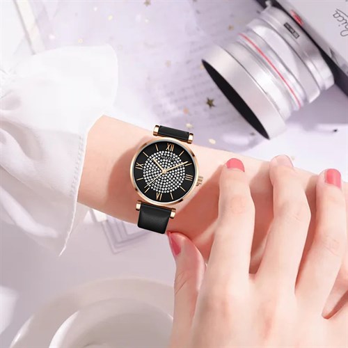 Đồng hồ Nakzen 32 mm Nữ SL8334LBK-1NR Màu Đen