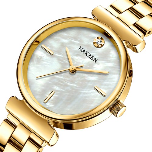 Đồng hồ Nakzen 32 mm Nữ SS8309LD-7N3 Màu Vàng