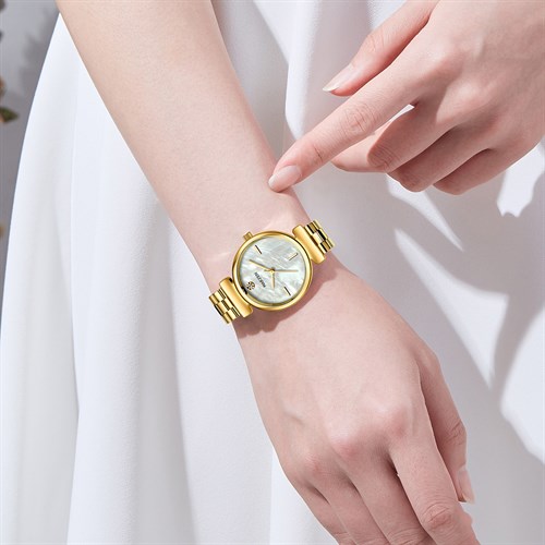 Đồng hồ Nakzen 32 mm Nữ SS8309LD-7N3 Màu Vàng