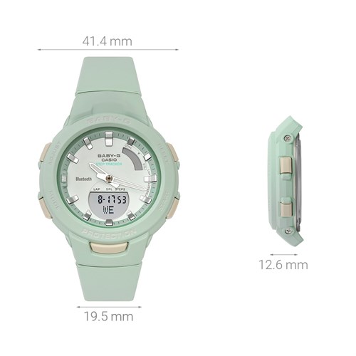 Đồng hồ BABY-G 41.4 mm Nữ BSA-B100CS-3ADR Màu Xanh lá