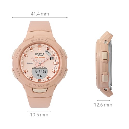 Đồng hồ BABY-G 41.4 mm Nữ BSA-B100CS-4ADR Màu Hồng