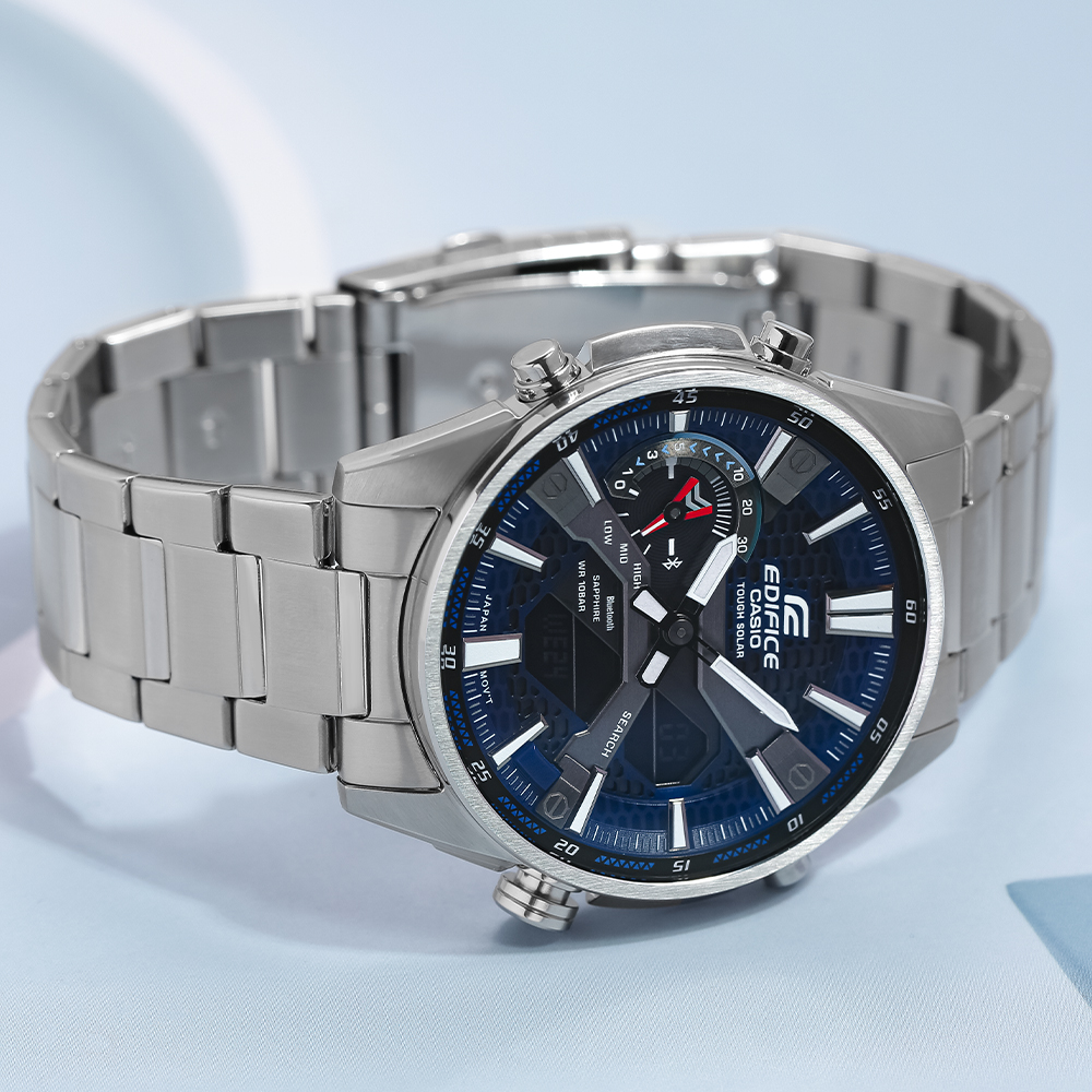 Đồng hồ EDIFICE CASIO 46 mm Nam ECB-S100D-2ADF