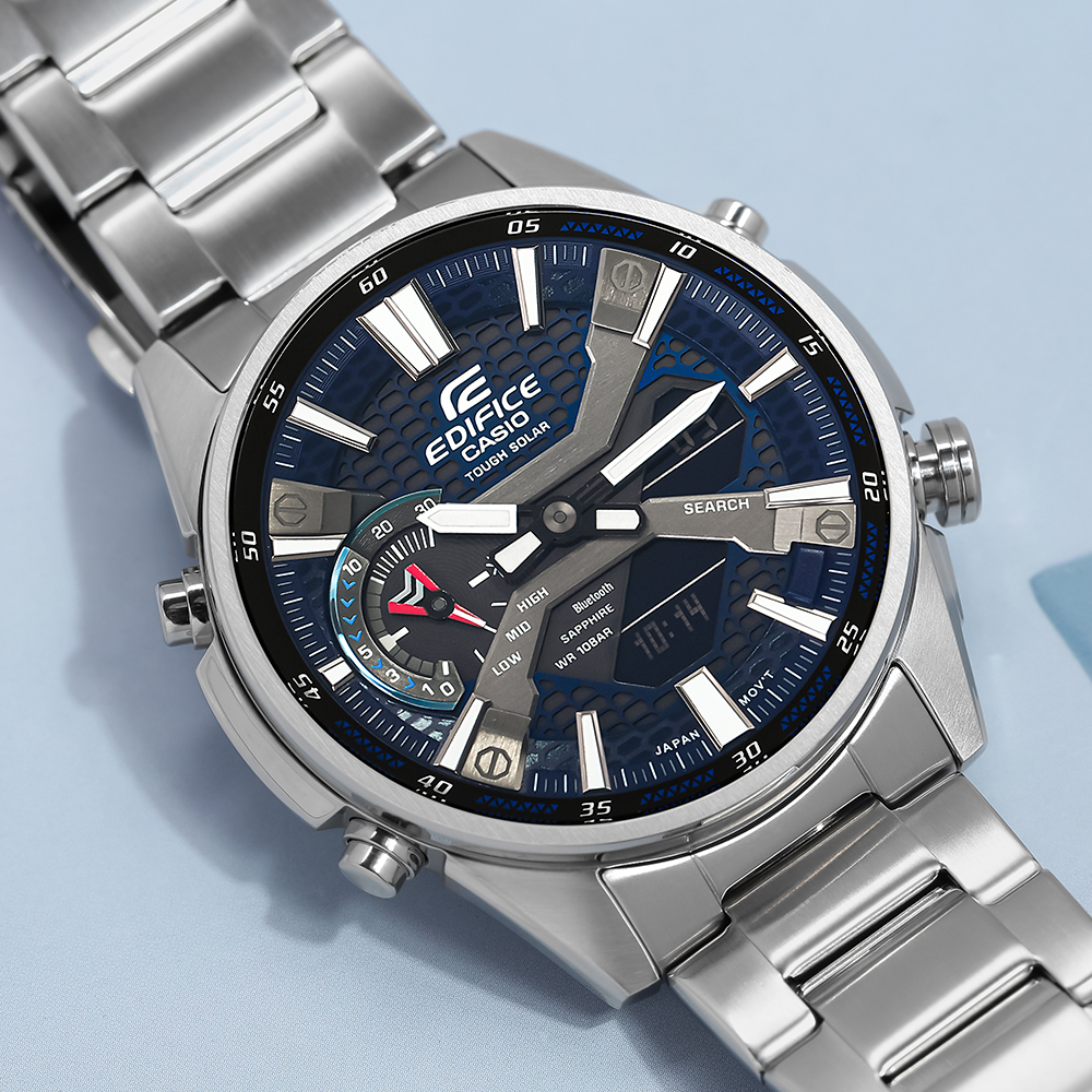 Đồng hồ EDIFICE CASIO 46 mm Nam ECB-S100D-2ADF