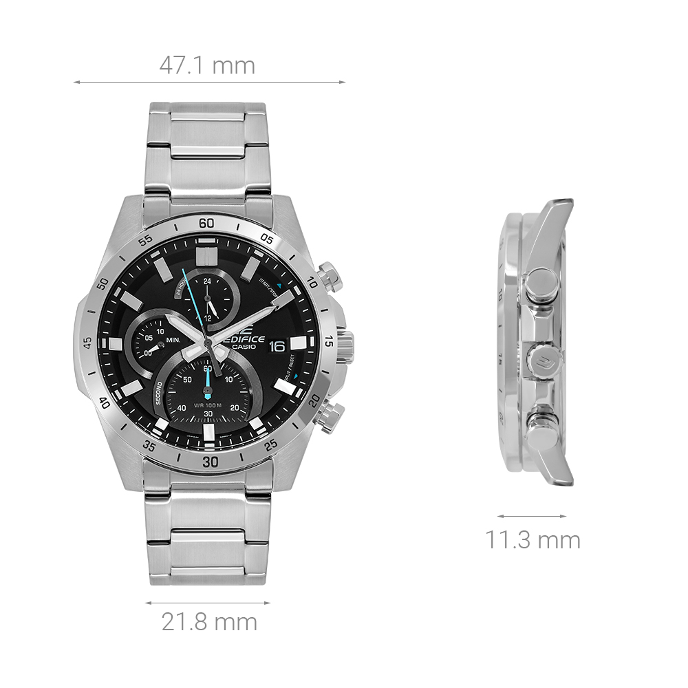 Đồng hồ EDIFICE CASIO 47.1 mm Nam EFR-571D-1AVUDF Màu Bạc