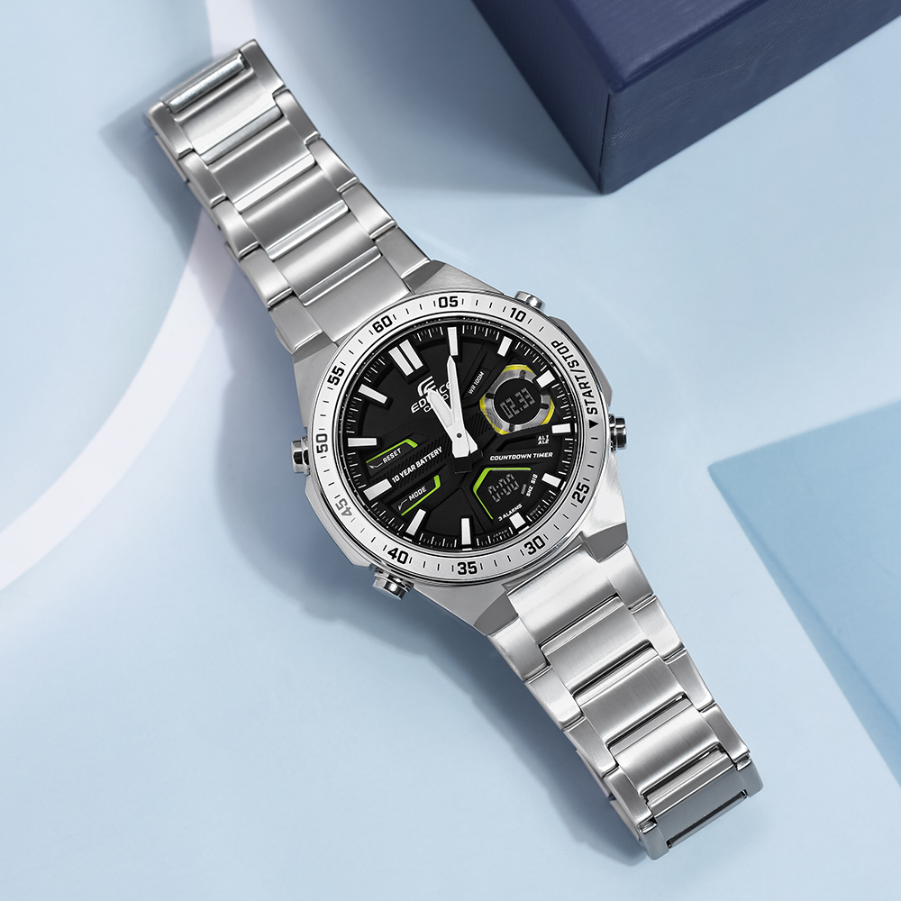 Đồng hồ EDIFICE CASIO 46.9 mm Nam EFV-C110D-1A3VDF