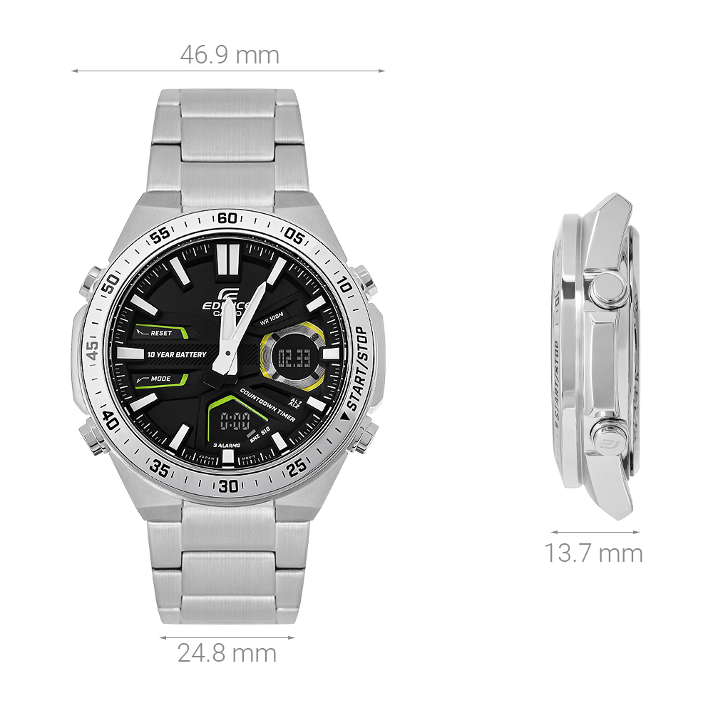 Đồng hồ EDIFICE CASIO 46.9 mm Nam EFV-C110D-1A3VDF - 7
