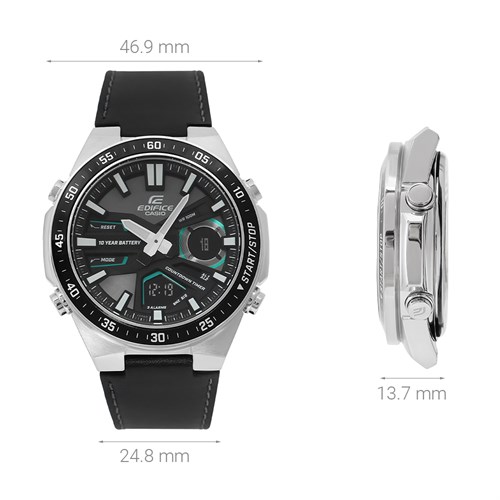 Đồng hồ EDIFICE CASIO 46.9 mm Nam EFV-C110L-1AVDF Màu Đen