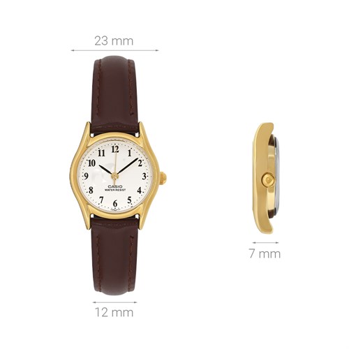 Đồng hồ CASIO 23 mm Nữ LTP-1094Q-7B9RDF Màu Nâu