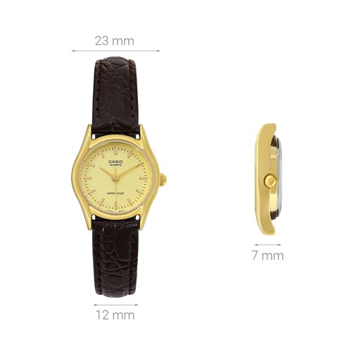 Đồng hồ CASIO 23 mm Nữ LTP-1094Q-9ARDF Màu Nâu