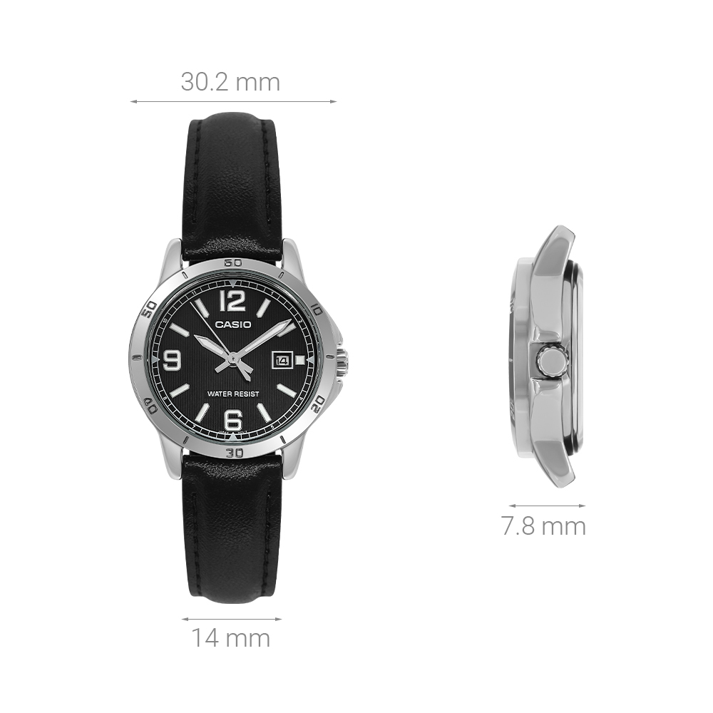 Đồng hồ CASIO Timeless 30.2 mm Nữ LTP-V004L-1BUDF Màu Đen