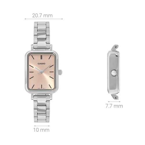 Đồng hồ CASIO 20.7 mm Nữ LTP-V009D-4EUDF Màu Bạc