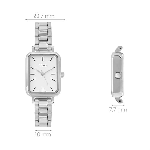 Đồng hồ CASIO 20.7 mm Nữ LTP-V009D-7EUDF Màu Bạc