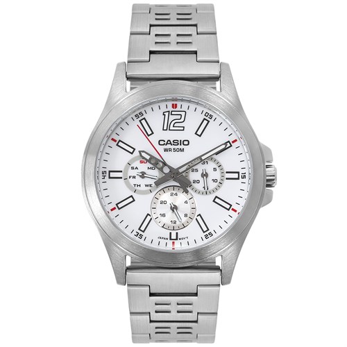 Đồng hồ CASIO 40.6 mm Nam MTP-E350D-7BVDF Màu Bạc
