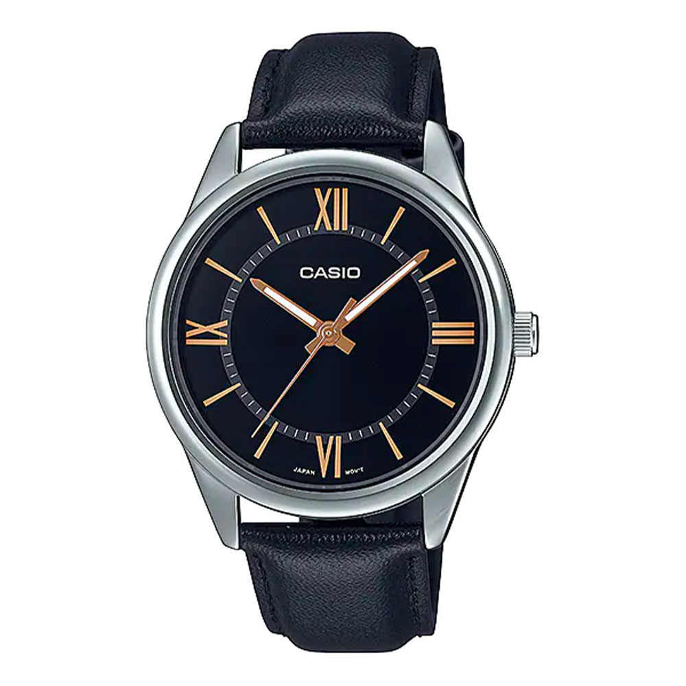 Đồng hồ CASIO Timeless 40 mm Nam MTP-V005L-1B5UDF Màu Đen
