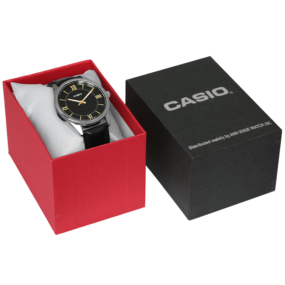 Đồng hồ CASIO Timeless 40 mm Nam MTP-V005L-1B5UDF Màu Đen