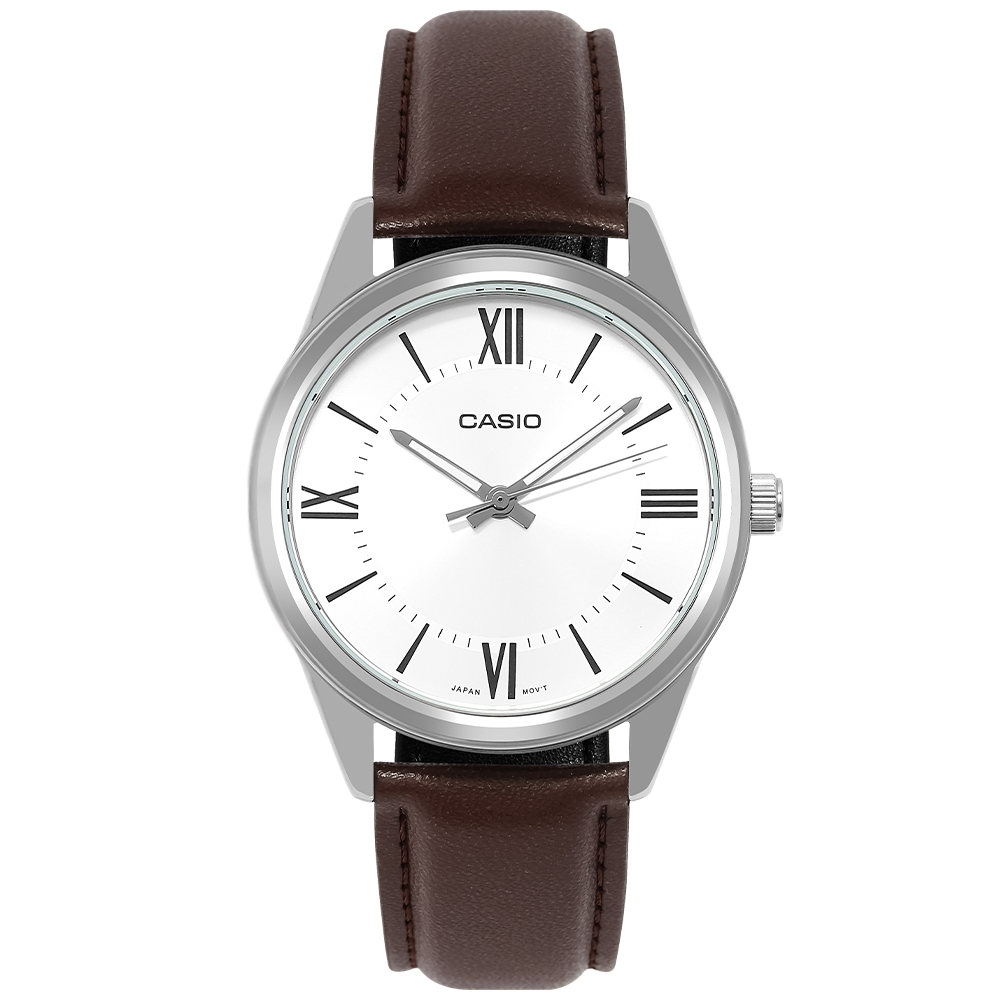 Đồng hồ CASIO Timeless 40 mm Nam MTP-V005L-7B5UDF Màu Nâu