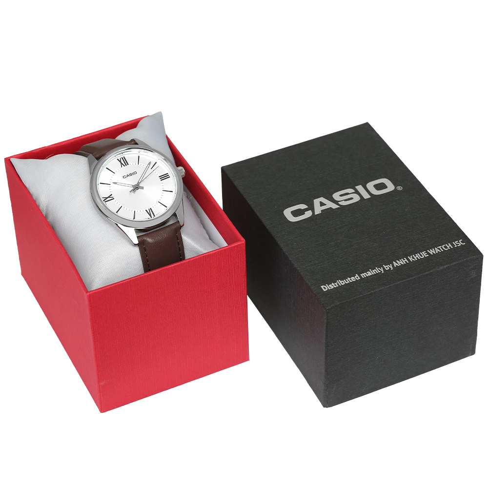 Đồng hồ CASIO Timeless 40 mm Nam MTP-V005L-7B5UDF Màu Nâu