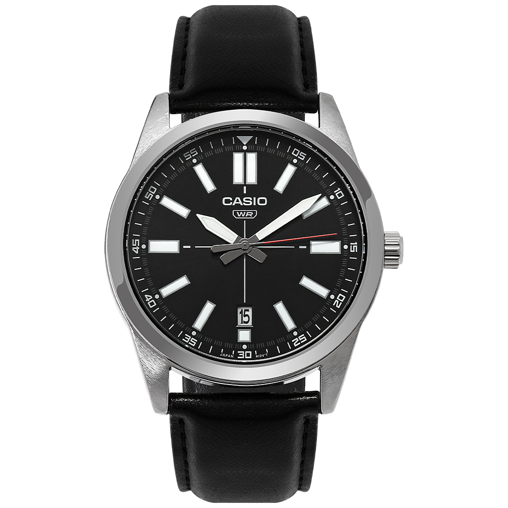 Đồng hồ CASIO Timeless 41 mm Nam MTP-VD02L-1EUDF Màu Đen