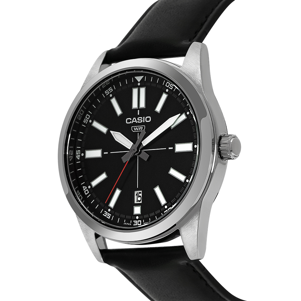 Đồng hồ CASIO Timeless 41 mm Nam MTP-VD02L-1EUDF Màu Đen